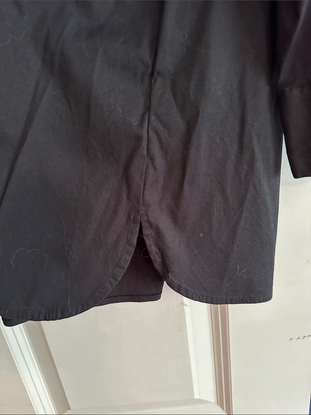 Talbots Black Round-Neck Blouse - Picture 2 of 5